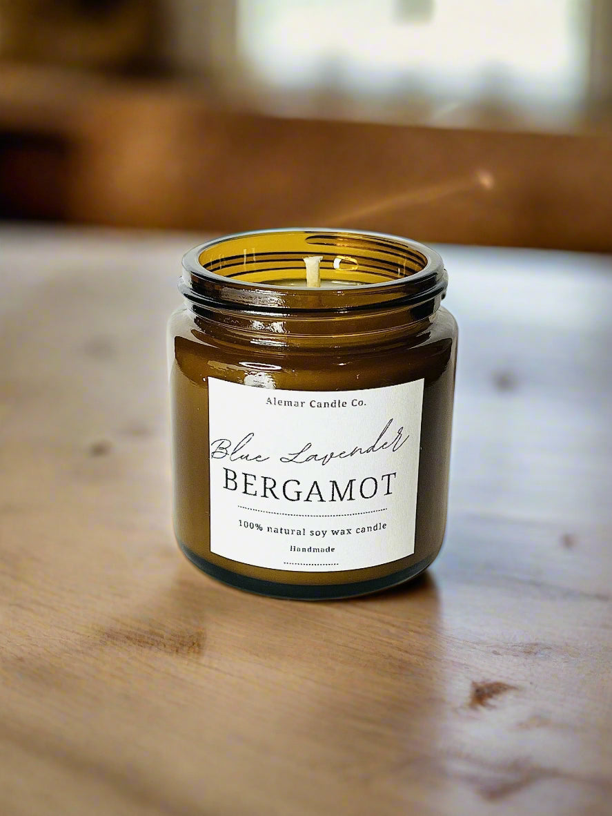 Blue Lavender & Bergamot – Alemar Candle Co.